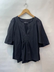 Pomander Place Tuckernuck Finley Flutter Sleeve Top Black V Neck Size XL - Picture 1 of 7