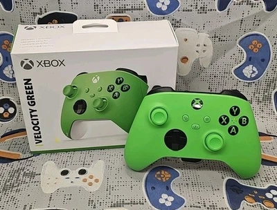 Microsoft Xbox серии X|S беспроводной контроллер скорость зеленый 1914 открытая коробка новый - Изображение 1 из 4