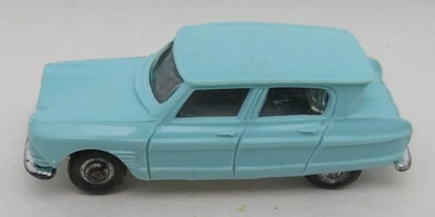 Old Made IN France 1962 Micro NOREV Ho 1/87 Citroen Ami 6 Blu Chiaro #512 - Immagine 1 di 4
