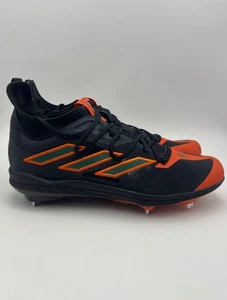 Size 14 - Adidas Adizero Afterburner Baseball Cleats Special Edition Miami Canes - Picture 1 of 6