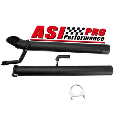 fits Toyota Hilux D4D 3.0L 3" Mandrel Bent Muffler Eliminator Exhaust Pipe - image 1 of 4