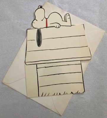 Peanuts Snoopy Thinking of You Die Cut Greeting Card Charles Schultz - Image 1 of 4