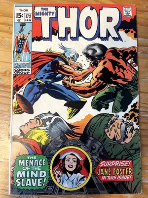 The Mighty Thor #172 Vintage Silver Age Marvel Comic 1970 - Raw Ungraded - Image 1 of 2
