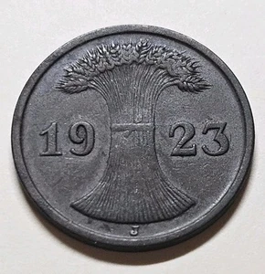 ALLEMAGNE 2 PFENNIG 1923 J Germany Deutchland - Picture 1 of 2