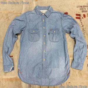 chimala Vintage Washed Denim Chambray Hemd hellblau aus Japan - Größe M gebraucht - Bild 1 von 10