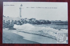 Cpa Cannes ; le phare et sa jetée un jour de mistral (CAE1) - Photo 1/2