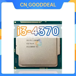 Intel Core i3-4370 SR1PD SR1JZ 3.8GHz 2Cores 4T 4MB 54W LGA1150 CPU Processor - Picture 1 of 1