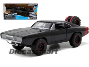 JADA 97038 FAST AND FURIOUS 7 DOM'S 1970 DODGE CHARGER R/T 1:24 OFF ROAD BLACK - Picture 1 of 3