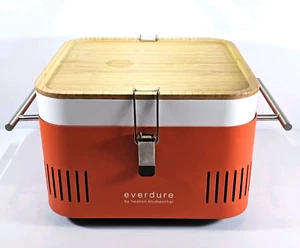 Everdure Heston Blumenthal Cube Portable Charcoal Orange Opened Never Used - Picture 1 of 12