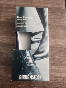 Birkenstock Blau Fußbett Fußgewölbestütze Schuheinlagen Herren 12-12,5 Neu LESEN - Bild 1 von 4