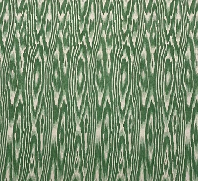 PINDLER ROMBERG SPRUCE GREEN FAUX BOIS IKAT MULTIPURPOSE FABRIC BY THE YARD 54"W - Image 1 of 4