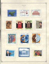 1¢ WONDER ~ ITALY 2008 USED SMALL LOT ON PAGES ALL SHOWN  ~ B300
