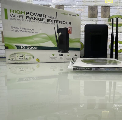 Amped Wireless High-power Wireless N-600mw Dual-band Wi-fi Range Extender (J - Image 1 of 4