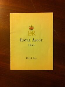 1954 Royal Ascot Program, Ascot Gold Cup, 2 1/2 miles, Grande-Bretagne