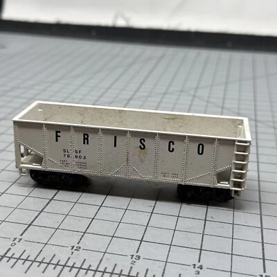 HO Scale Model Power 36' 2 Bay Open Hopper, Frisco Lines, Gray, #78903 - Image 1 of 4