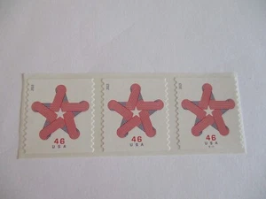 US stamps Sc. 4749 Patriotic Star, MNH, Strip of 3 - Picture 1 of 1