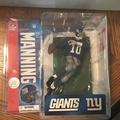 McFarlane NFL Series 13 Eli Manning Giants Blue Jersey Free Shipping! - Image 1 of 4