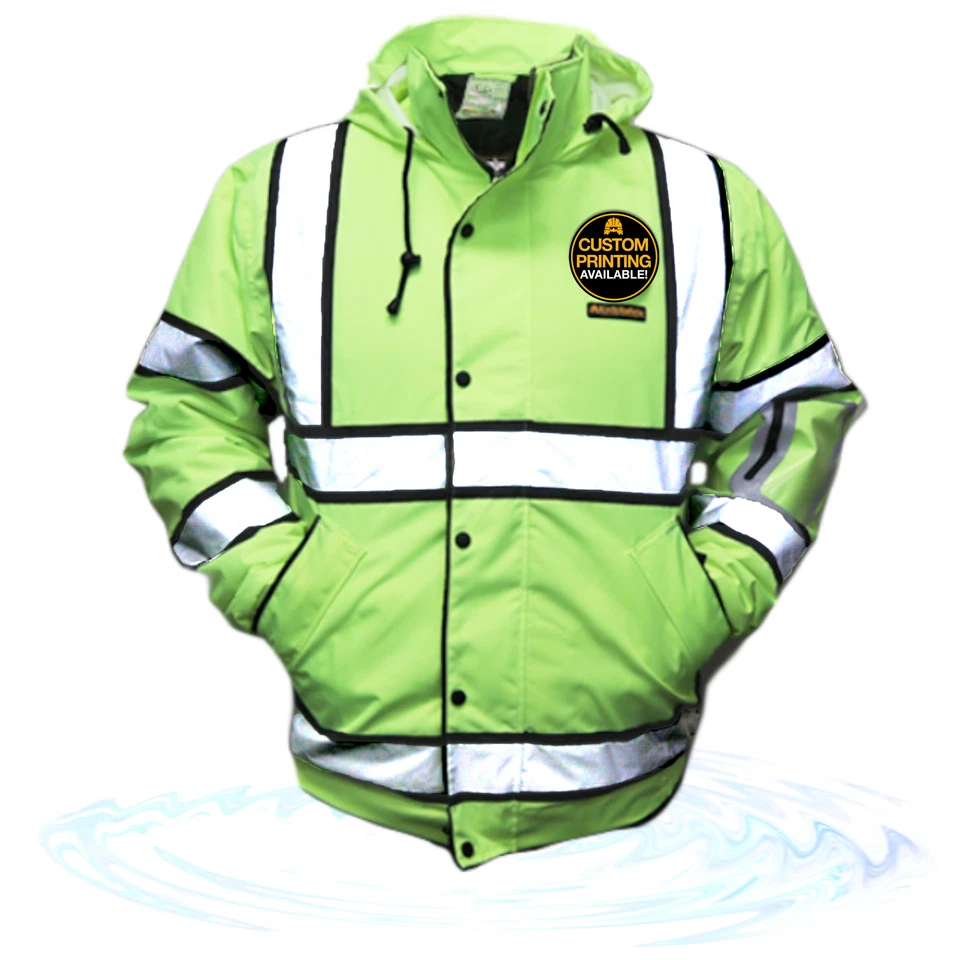 KwikSafety MARSHAL Hi Vis ANSI Class 3 Safety Jacket with Waterproof ID Pocket