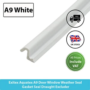 Window Door Weather Seal Aquatex A9 Draught Excluder Gasket Seal Weatherseal - Picture 1 of 7