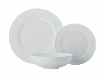 Maxwell & Williams 12 PC Dinner Set Kitchen Plates Soup Bowls 5 Year Guarantee - Image 1 of 4