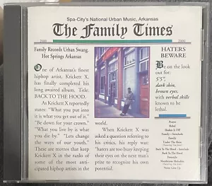 Back To The Hood By Krickett X (CD 2000) Hot Springs, Arkansas Rap / Hip hop - Picture 1 of 2
