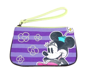 Portafoglio borsetta da polso Disney Minnie Mouse viola verde parchi tematici nuovo - Foto 1 di 2