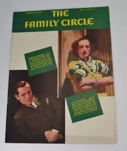 1935 The Family Circle Magazine Joan Crawford Robert Montgomery Oct 11 Vol 7 #15 - Imagen 1 de 10
