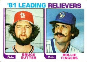 1982 Topps Rollie Fingers #168 - Milwakee Brewers - St Louis Cardinals spedizione gratuita - Foto 1 di 2