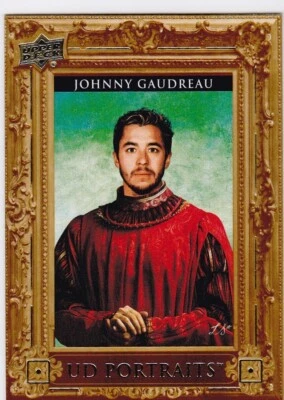 2023-24 UPPER DECK SERIES 1  UD PORTRAITS #P-3 Johnny Gaudreau - Columbus Blue. - Image 1 of 2