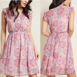 NWOT Modcloth Expert in Your Zeal Dress Retro WildFlowers Dress Women's Large - Picture 1 of 19