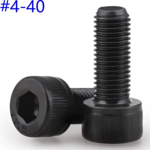 Tornillos de cabeza hexagonal de acero de aleación de alta resistencia #4-40 pernos DIN 912 - Imagen 1 de 4