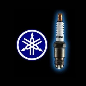 2 x BRISK LGS Performance Spark Plugs R3 MT03 WR250 WR450 YZ250 YZ450 YFZ450 CR8 - Picture 1 of 4