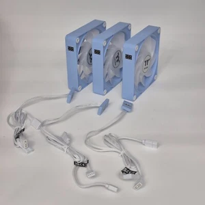 Thermaltake CT120 EX Reverse ARGB 120mm Fans 3-Pack Blue Magnetic Daisy Chain - Photo 1/13