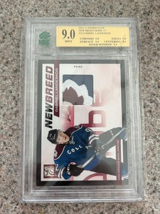 2011-12 Panini Elite New Breed Materials Prime 20/25 Gabriel Landeskog RC MNT 9