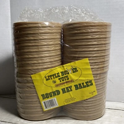 Little Buster Round Hay Bales 1/16 Scale  4 Ct New Sealed - Image 1 of 3