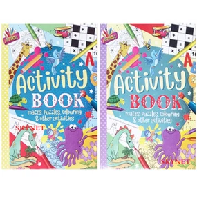 Libro para colorear actividades A4 niños niños niñas viajes diversión 88 PÁGINAS - Imagen 1 de 18