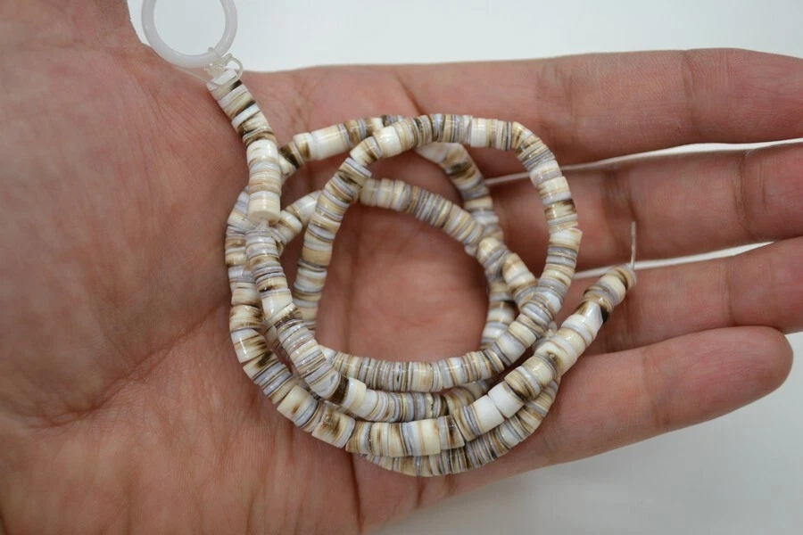 200 PIEZAS CUENTAS HEISHI HEBRA CÁSCARA DE OLIVA 24" Foto 1 de 1