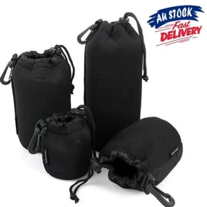 Xuerebs 4 sizes Neoprene Case Protector Canon Nikon Sony DSLR Softbag Lens Pouch - Picture 1 of 13