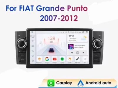 Autoradio Android  per Fiat punto 2007-2012 Carplay Android Auto  GPS Navi   - Immagine 1 di 4