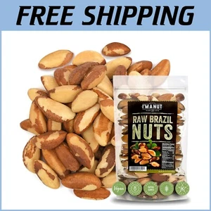 Sustainable Pack of Raw Brazil Nuts 48 oz - Resealable & Rainforest Protected - Picture 1 of 7