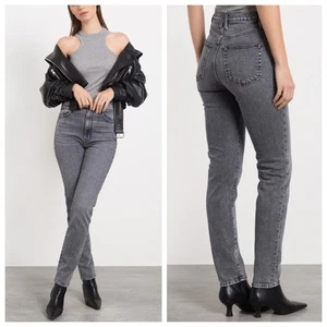 NEU SLVRLAKE Beatnik High Rise Slim Jeans (Gr. 24) grau Harvest Moon - Bild 1 von 14