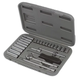 Juego De Enchufes De Base De Herramienta MM 1/4"D 25 Piezas ToolBase 2553 - Imagen 1 de 1