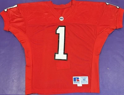 Auténtica camiseta de fútbol americano Louisville Cardinals #1 vintage emitida por el juego de los años 90 46 Foto 1 de 4