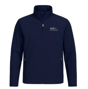 SELTEN NEU MIT ETIKETT 100 % authentisch Silicon Valley Bank SVB Tech Banker Jacke marineblau 2XL - Bild 1 von 3