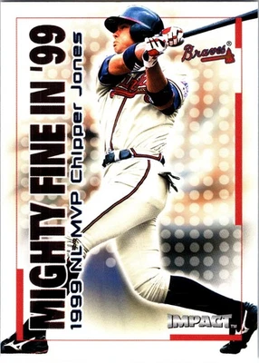 Skybox Impact Mighty Fine 2000 en '99 Chipper Jones #26 Atlanta Braves Foto 1 de 2