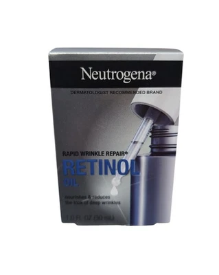 Neutrogena Retinol Face Oil 1.0 oz Rapid Wrinkle Repair Anti Aging Nourishes NEW - Image 1 of 2