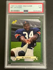 1987 Classsic MLB Game #15 Bo Jackson PSA 7 NM 832 - Picture 1 of 3