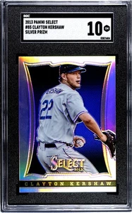 Panini Select Clayton Kershaw 2013 plata Prizm SGC 10 gemas como nuevo - primer año seleccionado - Imagen 1 de 2