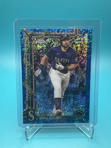 2025 Topps Holiday Mega - Cal Raleigh - Chrome Blue Speckle /199 - Bild 1 von 3