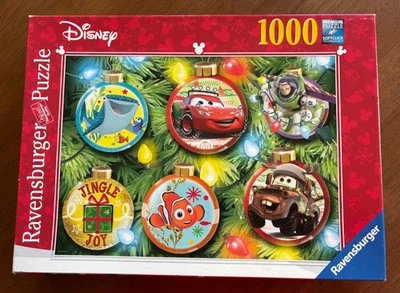 Ravensburger  Disney Pixar Christmas Puzzle Ornaments  1000 PCS #19667 Complete - Image 1 of 4
